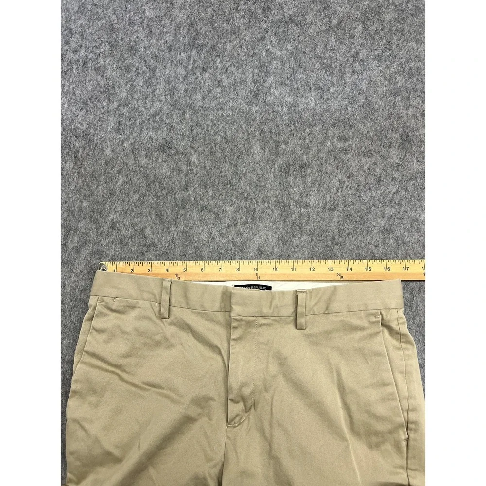 Banana Republic Pants Mens 33x32 Beige Rapid Movement Chino Fulton Skinny 33x30*
